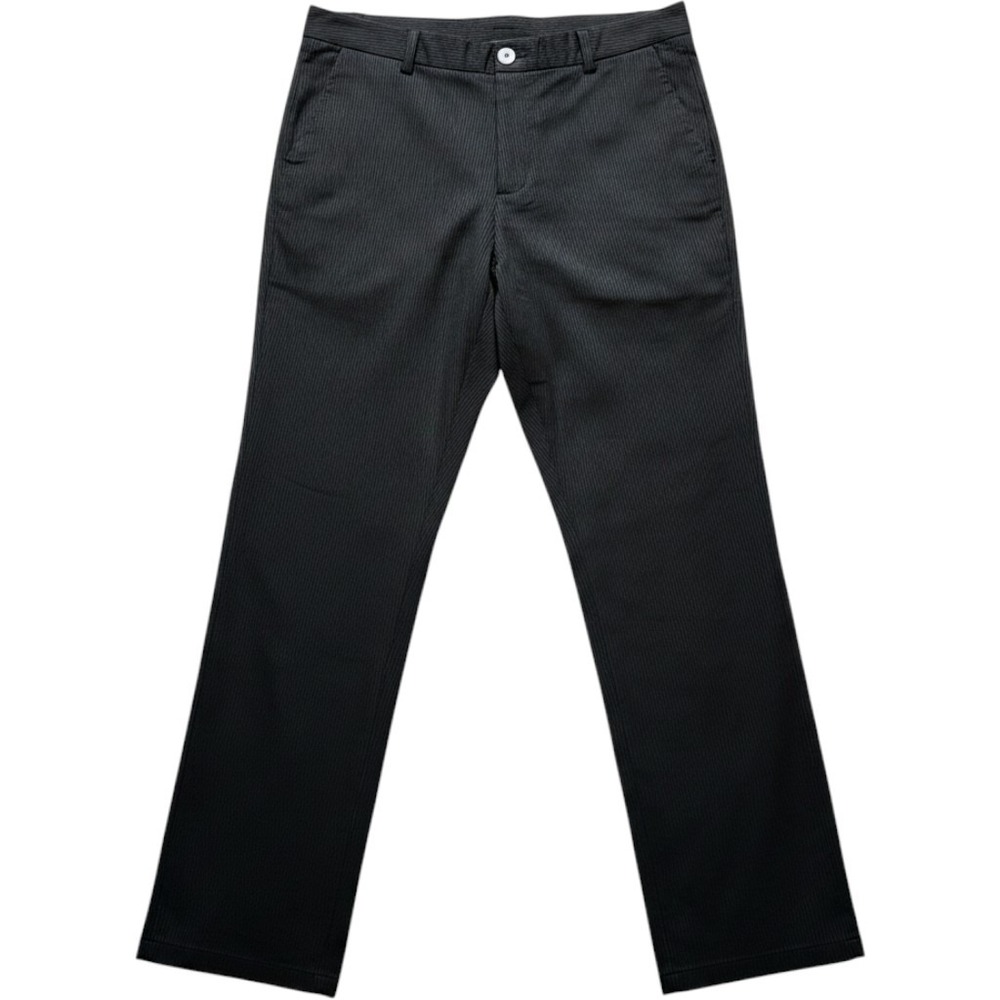 Lululemon Athletica Pants Mens 40 Pinstripe Black Technical Nylon Golf Trousers